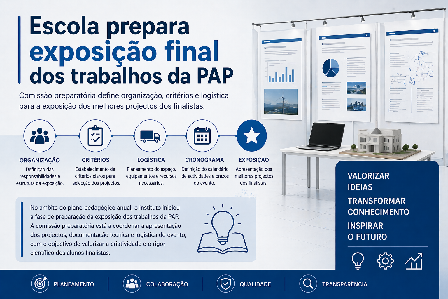 Escola prepara exposição final dos trabalhos da PAP